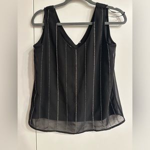 4 for $20 - BLACK BEADED BLOUSE